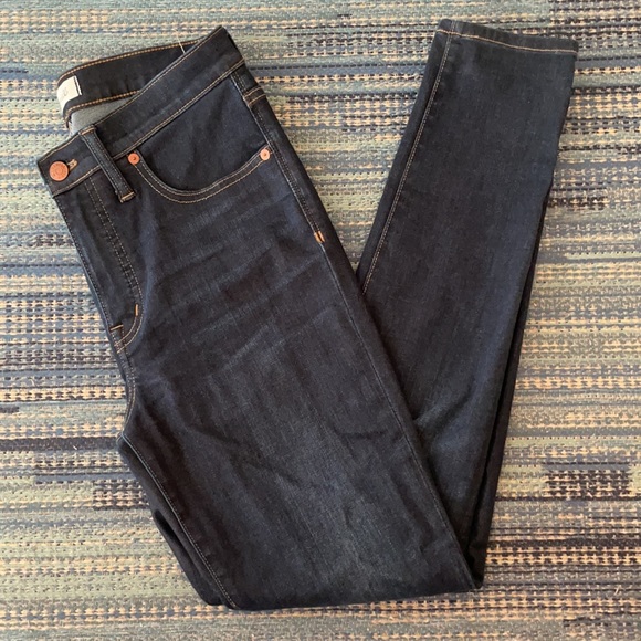 Madewell Mid-Rise 9” Skinny Blue Jeans size 27 - Picture 8 of 10